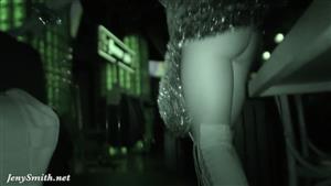 [Jeny Smith] She wore only a tinsel at club! Public flashing  [2024.,Public, Fetich, HD Порно, Brunette, Big Ass, Party, Cosplay]